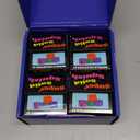 4 Pack Blue Squeeze Cube with Luminous Sea Animals InsideSquishy Stress Fidget Gummy Toys Glow in The Dark Animal Maltose Sensory Toys for Kids Autism , Stress Balls for Anxiety Stress Relief (Small)