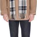 DOCKERS Men's Wool Melton Two Pocket Full Length Duffle Coat, Camel/Scarf, Small
