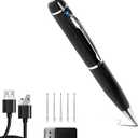 Portable Hidden Camera Pen, Mini Body Video Camera Pen,1080P Security Camera with Loop Working, Photo Taking for Indoor/Outdoor Security, No WiFi, No Audio, Support up to 32GB SD Card(Not Included)