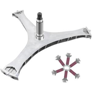 DC97-17004B Washer Flange Shaft Assembly Compatible with Samsung Washing Machine, with DC60-40137A Spider Hex Bolt (6 Pack) Replace DC97-17004A DC97-17004E AP5800144 4000061