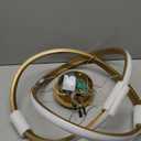 MAYNA Modern Ring Chandelier for Dining Room,Dimmable LED Pendant Light with Remote, Irregular Light Fixture for Kitchen Island Over Table, 3 Color Changeable Hanging Lamp, Black 19.7 inch