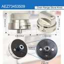 5 Packs AEZ73453509 Stove Knobs Replacements for LG Stove, LG Oven Knobs Replacements Compatible with AEZ72909008 LRG3085ST LRG3095ST LRG3081ST LRG3091ST LRG3093ST