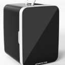 Antarctic Star Mini Personal Fridge Cooler, 10L Portable Compact Refrigerator, 2.6 Gal Small Cooler with AC/DC Adapters for Beverages, Food, Skincare, Bedroom, Office, Dorm Room, or Cabin, Black