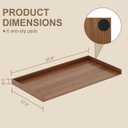 ChooChoo Washer Dryer Countertop, Laundry Room Topper for Folding Clothes and Storage, Over Machine Organizer Table, Walnut, 1-Tier