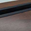 SOFIA SAM Oversized Wood Top Memory Foam Lap Desk - Padded Laptop Desk for Bed, Couch, Recliner, Portable Tray, Mouse Pad, Soft Table for Home, Travel, Fits Tablets and Laptops Up to 20 inches - Black