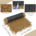 1Pcs Tiki Thatch Grass Roof Mexican Artificial Straw Roll for Tiki Bar Hut Hawaiian Party Garden Fence Patio Palapa Thatch Roofing Mat Crafts Duck Blind Grass Hay Bales for Decoration 47''×6''