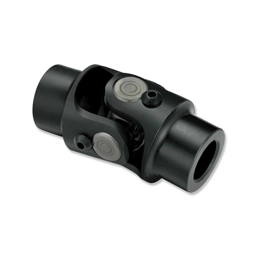 3/4" Smooth x 13/16"-36 Spline Universal Steering U Joint 83mm Length Black Steel