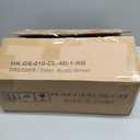 Furnulem Night Stand with Charging Station and Led Light, 4 Drawer Dresser for Bedroom, Small Nightstand Bedside Table, Fabric Bins, Metal Frame, Wood Shelf, Side Furniture(Rustic Brown)