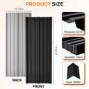 10 Pack Metal Roofing Panels, Corrugated Roof Panels, Black, L61.02''-10