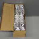 Nuenen 48 Pcs Baby Shower Milk Bottles with Ribbon Plastic Bear Candy Bottles Baby Shower Favors Gender Reveal Wedding Birthday Party Decorations(White)