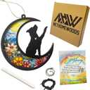 2 x Pitbull Dog Memorial Suncatcher, Personalized Pitbull Memorial with Name Date, Rainbow Bridge Dog Sympathy Card, Dog Passing Away Gift, Loss of Dog Sympathy Gift, Bereavement Gift