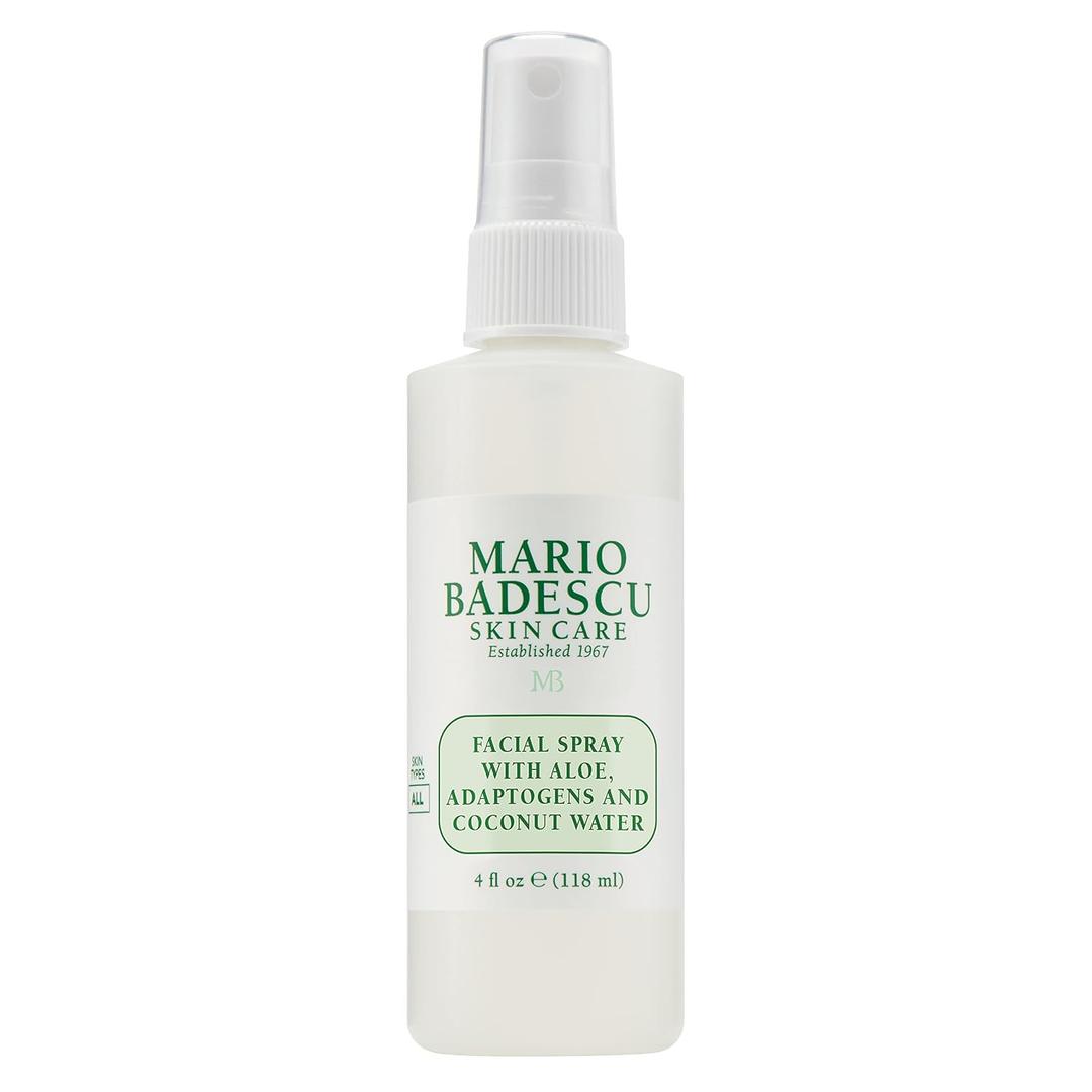 Mario Badescu Facial Spray with Aloe, Adaptogens & Coconut Water Hydrating Face Mist for Dewy Glow, Lightweight Refreshing Skin Spray with Hyaluronic Acid & Niacinamide