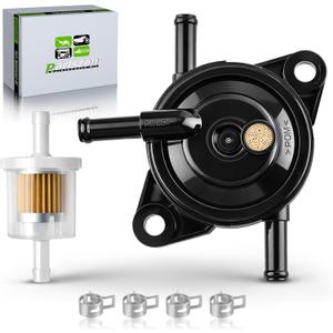 49040-0770 49040-7008 Fuel Pump Fits for Kawasaki FR, FS, FX Series FR541V FR600V FR651V FR691V FR730V FS481V FS541V FS600V FS651V FS691V FS730V with Fuel Filter Clamps