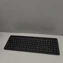Wireless Keyboard and Mouse Combo, MARVO 2.4G Ergonomic Wireless Computer Keyboard with Phone Tablet Holder, Silent Mouse with 6 Button, Compatible with MacBook, Windows (Black)
