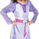Disney's Wish Asha Dress Authentic Movie Licensed Fashion, Adventure Outfit Fits Children Sizes 4-6X