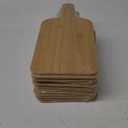 Patelai 12 Packs Wooden Cutting Board Set with Handles Large Kitchen Serving Plain Chopping Board Bulk Gifts for Mom for Vegetables Meat Pizza Cheese Fruit Bread(Bamboo,15 x 7 Inch)
