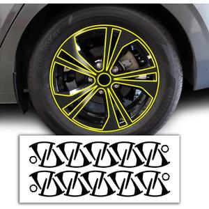 BOGAR TECH DESIGNS for Nissan Sentra 2020-2025 Wheel Rim Chrome Delete Precut Vinyl Trim Overlay, Gloss Black Blackout Look