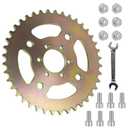 40T Steel Rear Sprocket #40/41/420, 6-Hole, Compatible with Mini Bike Models CT100U, CC100X, MMB80, DB30, MBX10 - Replacement Sprocket with Wrench Included