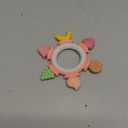 Baby Teething Ring Toy for 3-12 Months, Silicone Infant Teether for Sore Gum Relief, Soothing Sensory Chew Toy, Ideal Newborn Gift for Boys Girls Baby Shower, Birthday or Easter, Pink