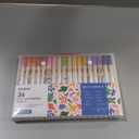 Grabie 72 Colors Acrylic Paint Markers, Soft Brush Tip Acrylic Markers Set, Water Based Acrylic Markers for Wood, Fabric, Canvas, Glass, Stone, Rock Painting and DIY Crafts Art Supplies, Set of 36