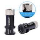 Dry Diamond Core Drill Bits 7/8 Inch, 22mm Tile Hole Saws for Porcelain Ceramic Tile Granite Marble Stone Brick, Diamond Hole Saw with 5/8-11 Thread and 3/8inch Hex Shank