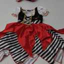 Lingway Toys Girls Deluxe Pirate Costume,Buccaneer Princess Dress for Kids (XS 3-4)