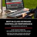 M-AUDIO Oxygen Pro Mini 32-Key USB MIDI Keyboard Controller for MacOS and WinOS, with Beat Pads, Assignable Knobs and Faders, and Native Instruments Sound Pack (NKS Integration)