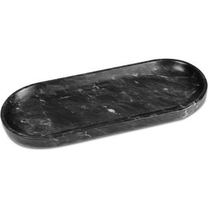 Decorative Bowl for Home, Black Marble Key Bowl, Dough Bowl, Smudge Bowl, Candy Bowl for Kitchen Counter (10.6" x 4.3")