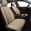 1 Pack Luxury Automotive Seat Cover Water Proof PU Leather Front Car Seat Cover Protectors Seat Cover Universal Fit 95% Vehicles