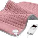 Heating Pad for Period Cramps, Heating Pads for Back Pain Relief, Heat Pad with 4 Timer & 6 Heat Temperature & Auto Shut Off, 12" x 24" Heating Pad for Women Mom Birthday Christmas Gift
