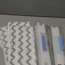 Reusable Replacement Pads Fit Shark Vac Mop VM252 VM251 VM250 VM200 VM190 VC205 QM250, Reusable Wet and Dry Mop Pads, Vacuum Mopping Pad Refills for Hard Floor Cleaning (4）