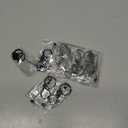 Tondiamo 12 Pcs Beadable Keychains Bars Bulk Blank Beaded Metal Keychain for Craft DIY Gift (Black)