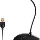 TKGOU USB Microphone, 360 Degree Adjustable Gooseneck Design, Mute Button & LED Indicator, Noise-Canceling Technology, Plug & Play, Compatible with Windows & MacOS