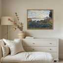 Framed Claude Monet Wall Art  Vintage Landscape Painting Wall Decor, Impressionist Living Room Wall Art, Classic Aesthetic Canvas Prints for Bedroom Kitchen Bathroom  12"x16" (Seine River)