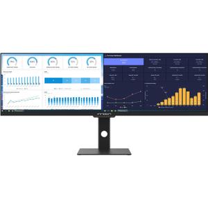 INNOCN Ultrawide Monitor 43.8" WFHD 3840 x 1080p 120Hz 32:9 IPS Computer Split Screen 96% DCI-P3 HDR400 Free Sync Premium USB Type-C HDMI Height Adjustable Mountable - 44C1G