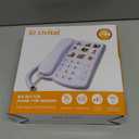 Uvital Big Button Phone for Seniors, Corded Landline Phone with 9 One-Touch Dialing Big Buttons, Hands-Free Calling, Loud Ringer, Easy to Use for Visually Impaired Telephone for Seniors