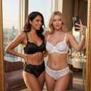Avidlove Women's Sexy Lace Bra Sheer Underwire Unlined Balconette Everyday Bras Lingerie (Black), Medium