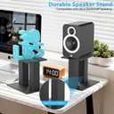 Desktop Speaker Stands 1 Pair for Small/Medium Bookshelf Speakers Steel Studio Monitor Stands,Medium