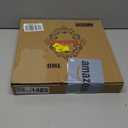 Square White Decorative Serving Tray with Handles, Versatile Ottoman Tray for Coffee Table, Entertaining, Outdoor Patio, Living Room, 13*13*1.6