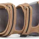 UBFEN Womens Hiking Walking Sandals - Arch Support Open Toe Adjustable Strap Sandals Comfortable Sport Outdoor Shoes (7, Brown)