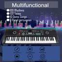 61 Key Piano Keyboard with Built-in Speaker & Microphone, Portable Electronic Digital Piano for Beginners, Ideal Musical Gift with Teaching Features