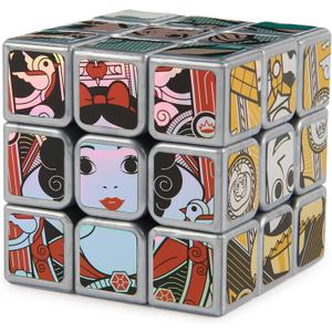 Rubik's Cubo, Disney 100th Anniversary Metallic Platinum 3x3 Cube, Fidget Toys para adultos, juguetes de Disney, para edades de 8 aos en adelante