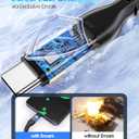 LENTION USB C to USB C Cable 3.3ft 60W, Type C 20V/3A Fast Charging Braided Cord Compatible with iPhone 15/15 Pro/15 Pro Max, 2023-2016 MacBook Pro, New iPad Pro/Mac Air/Surface, More (Red)