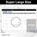 OuMuaMua Large Desk Calendar 2026-2027, Jun 2026-Dec 2027, Jumbo 20" x 30", 30"x20"