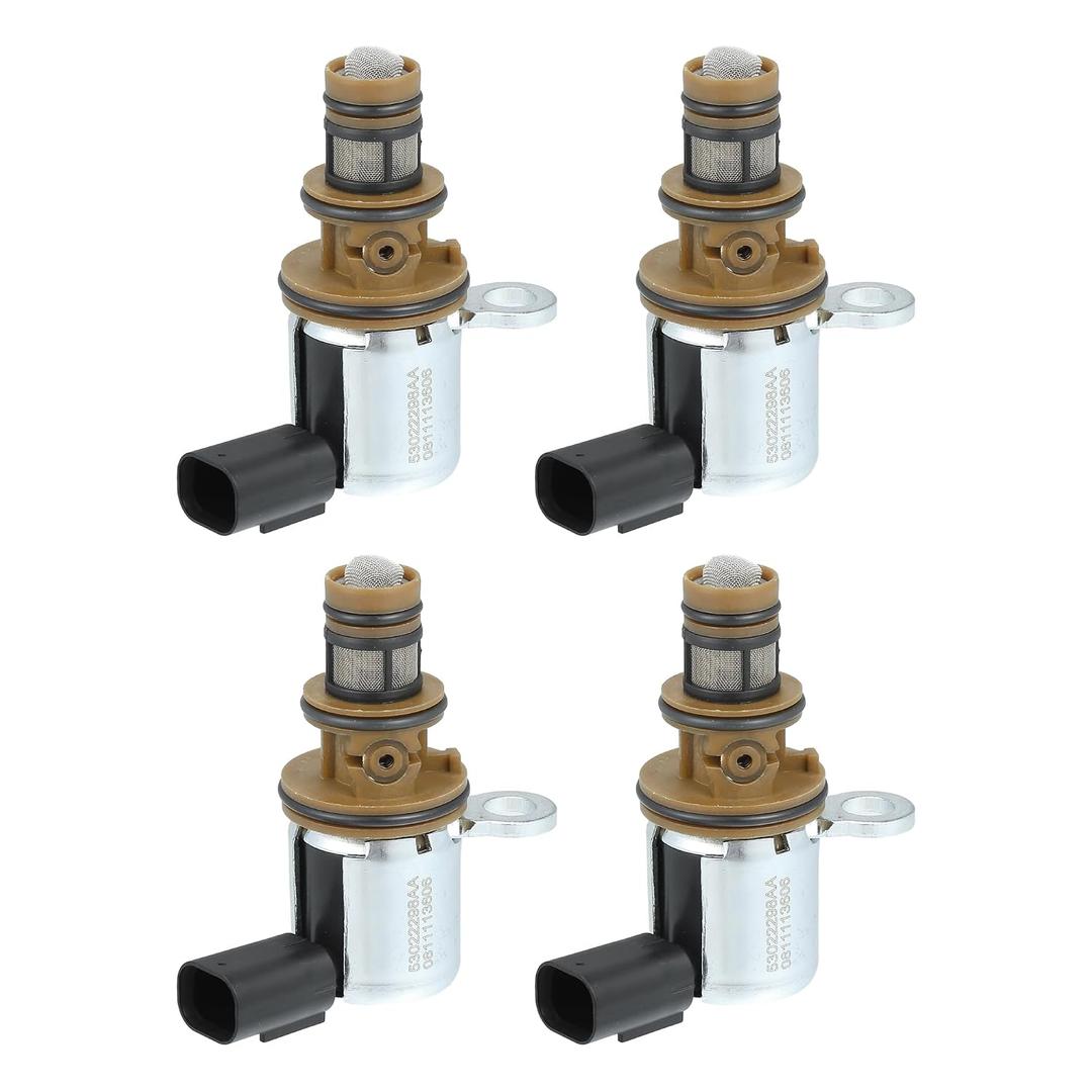 Motoforti Multiple Displacement Solenoid Engine, for Dodge Challenger 2010-2023, Metal, No.53022298AA, Brown, 4pcs