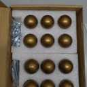 Set of 12 -Sleek Round Antique Brass Cabinet Knobs - Retro and Minimalist Hardware for Stylish Home Enhancement - 1 1/8 Inch Diameter