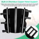 NEENCA Knee Immobilizer, 3-Panel Knee Brace with Internal Sponge Padding, Medical Full Leg Brace/ Stabilizer—Straight Support Splint for Knee Fractures, Meniscus Tear, Arthritis, Injury & Surgery Recovery