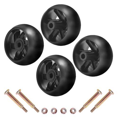 Antanker Mower Wheels 133957 174873 Deck Wheels Replacement for Craftsman/Dixon/Jonsered 532133957 for Hus qvarna 532174873 for Cub Cadet 753-04856A Fit for AYP for MTD 734-03058 4 Pack
