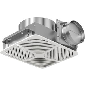 Bathroom Exhaust Fan White Ceiling Mount Ventilation Fan 200-230 CFM 1.5 Sones 6 Inches Duct Energy-Saving Bathroom Ventilation and Exhaust Fan