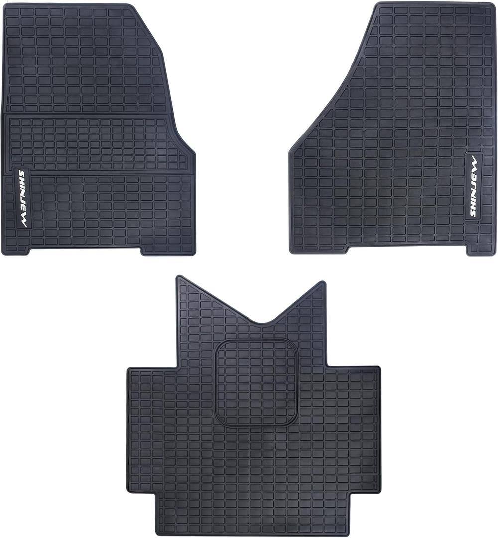 Floor Mats Compatible with 2018-2023 Freightliner Cascadia, Truck Floor Rubber Mats Cargo Liners for Freightliner Cascadia Accessories All-Weather Guard Heavy Duty Includes 3PCS Set
